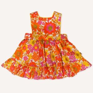 Floral Tie-Back Sundress with Ruffle Hem